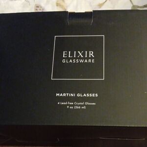 Elixir Glassware Black Martini Glasses